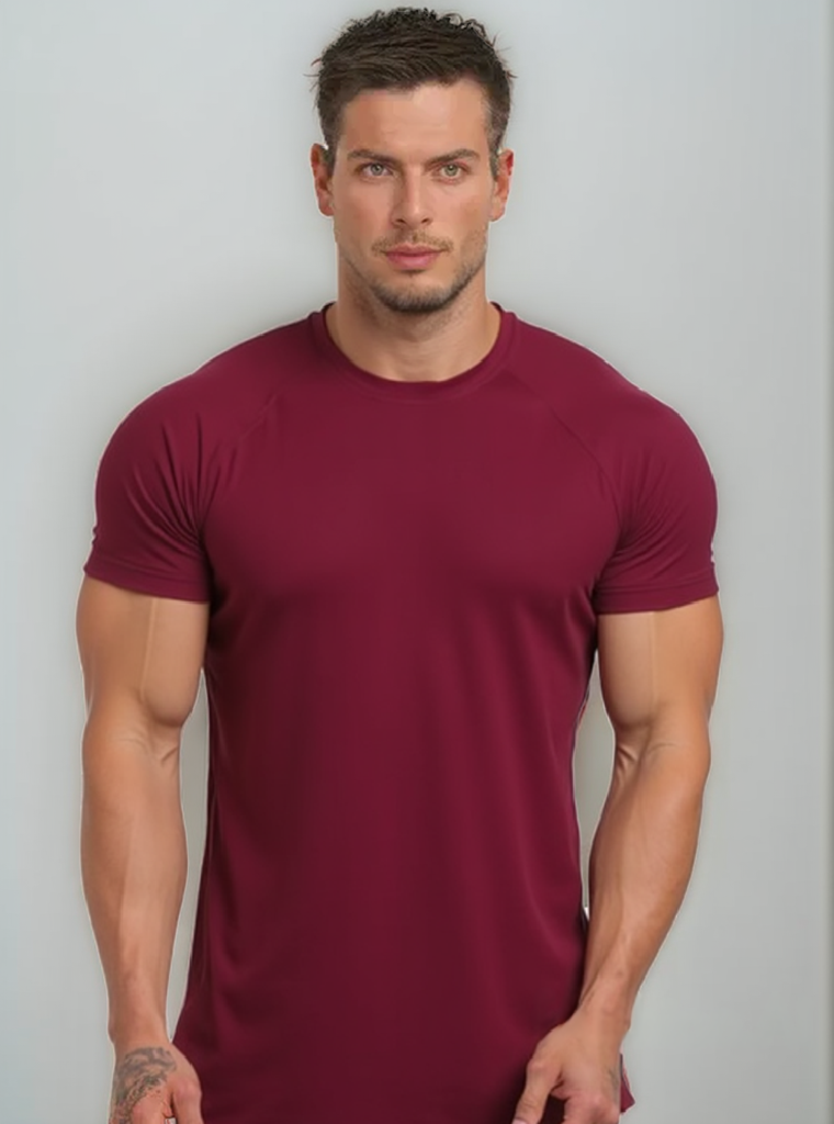 MUSCLE FIT BASIC T-SHIRT